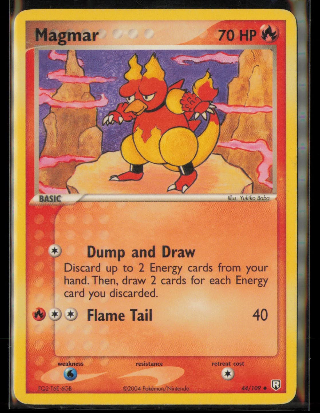 Magmar 44/109 Uncommon Team Rocket Returns Pokemon Lightly Played