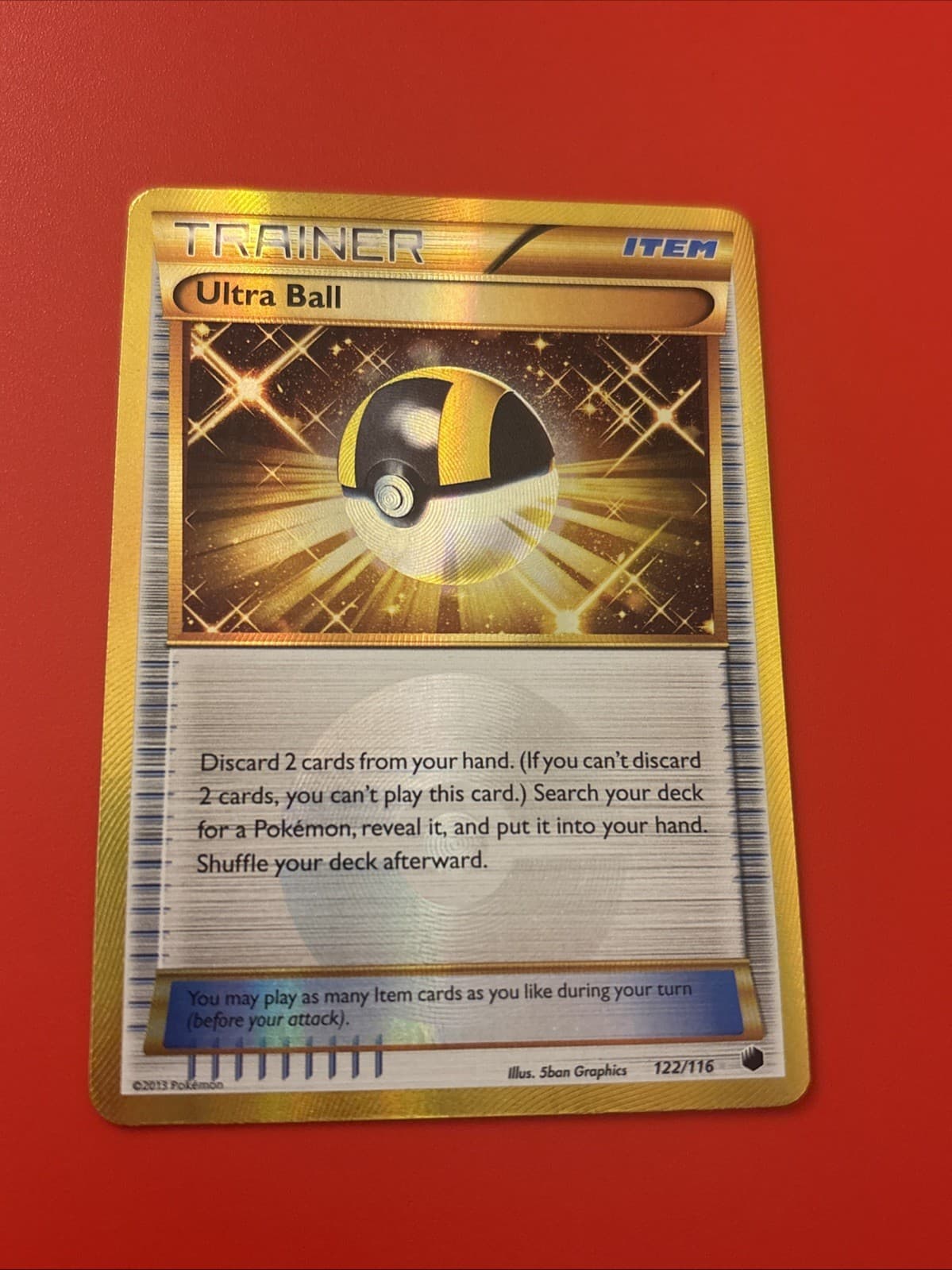 Pokémon Ultra Ball #122 Pokemon Plasma Freeze Secret Rare MAKE OFFER