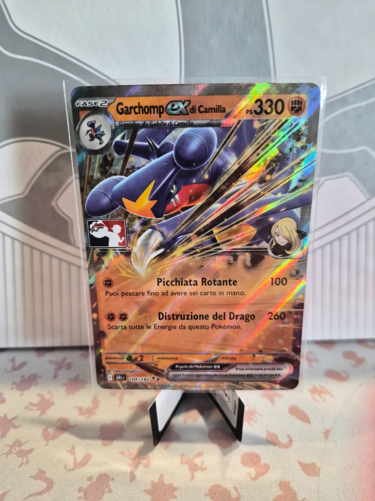 Garchomp ex di Camilla Play Rivali Predestinati DRI 104/182 Near Mint Italiano