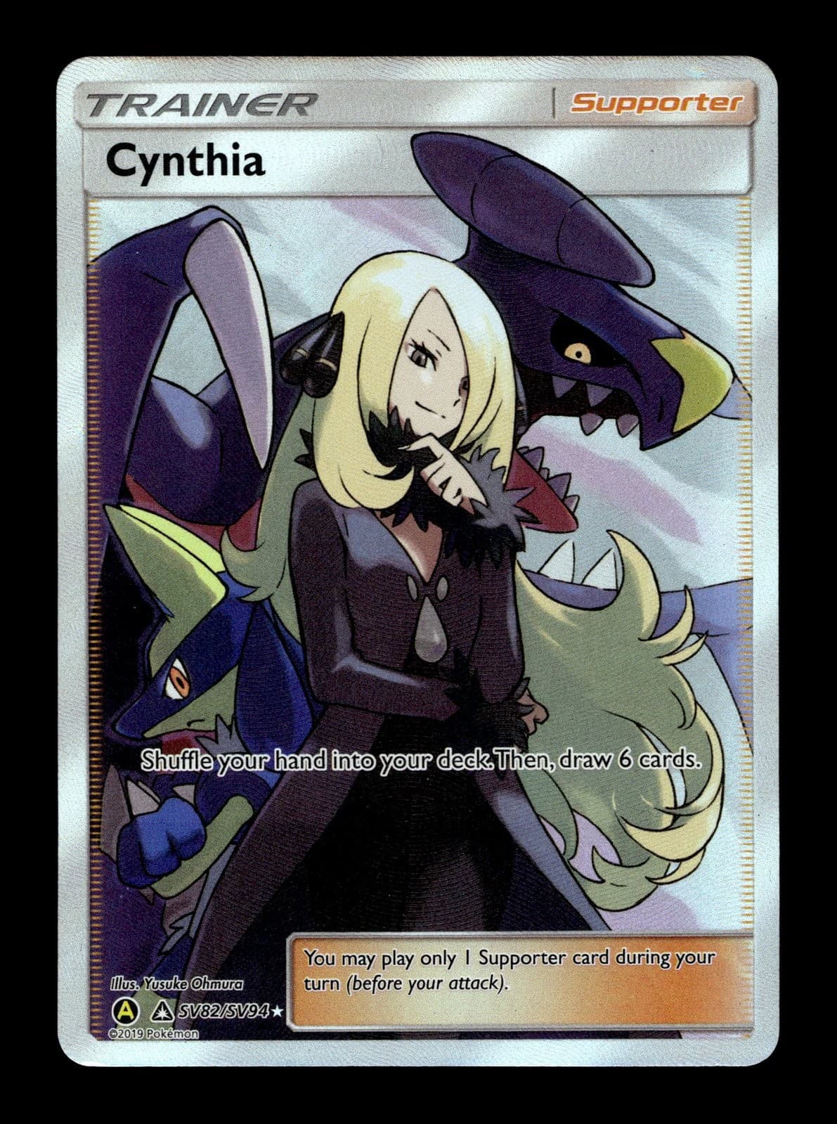 Cynthia Hidden Fates: Shiny Vault #SV82 (2017) Holo NM Pokemon