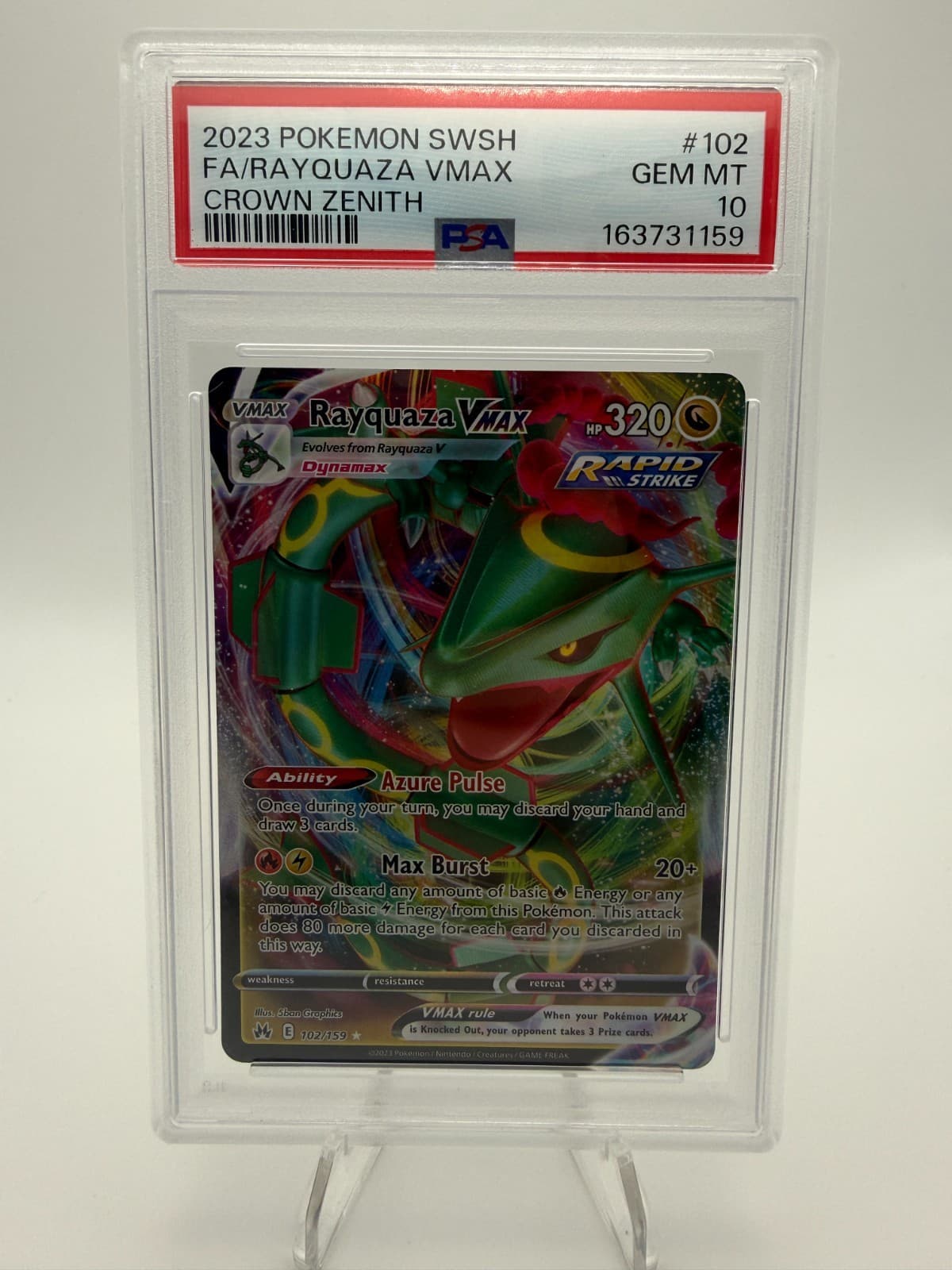 PSA 10 Rayquaza VMAX [102/159]