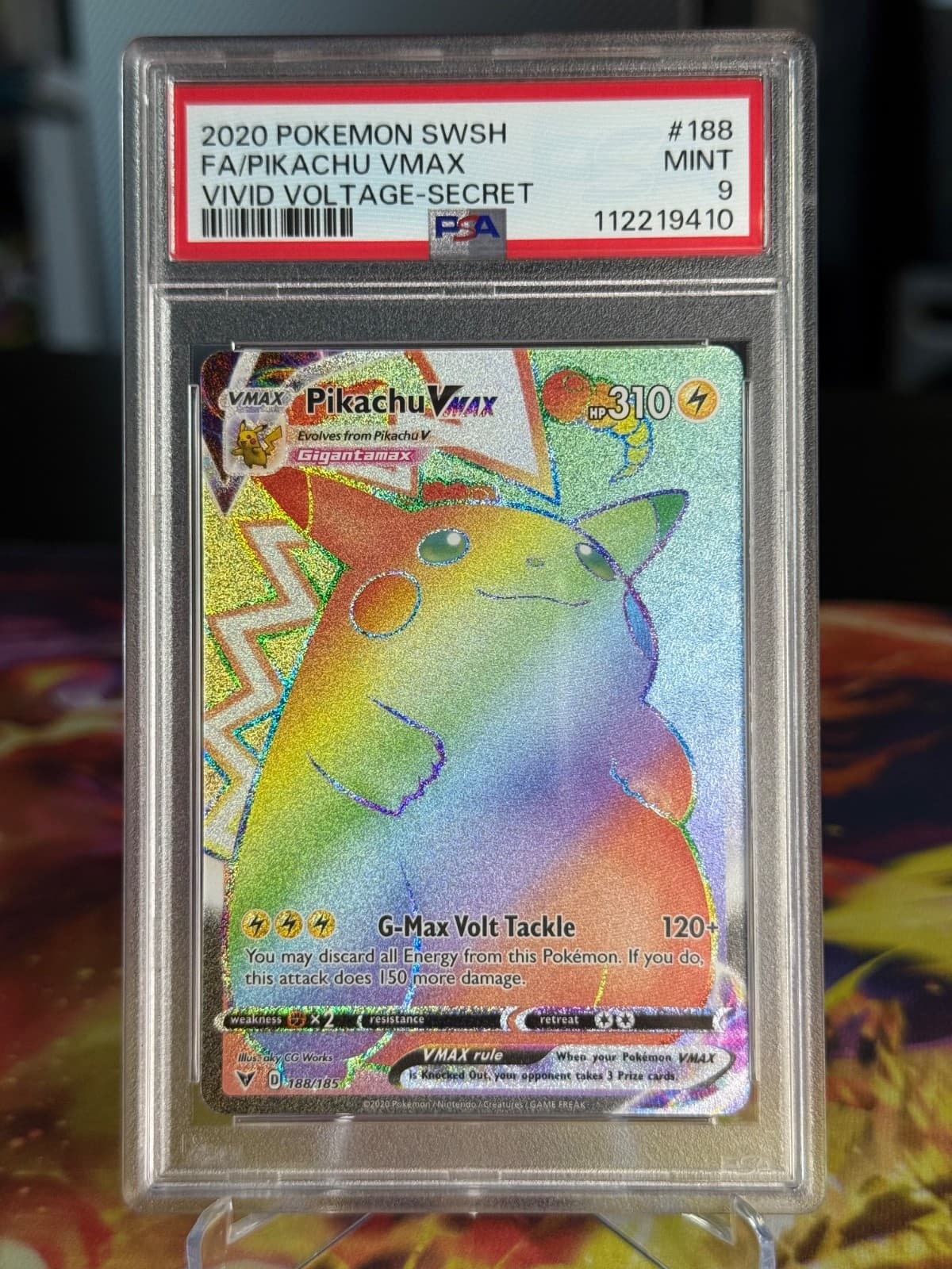 Pikachu VMAX 188/185 PSA 9