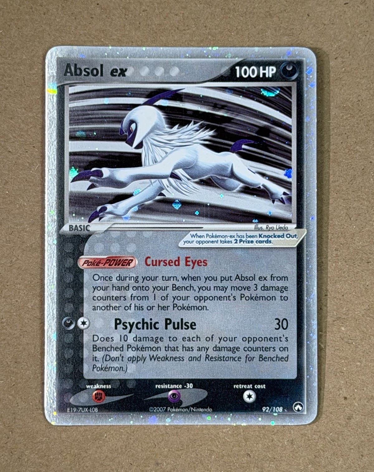 Absol ex 92/108 EX Power Keepers Ultra Rare Holo English 2007 Pokemon