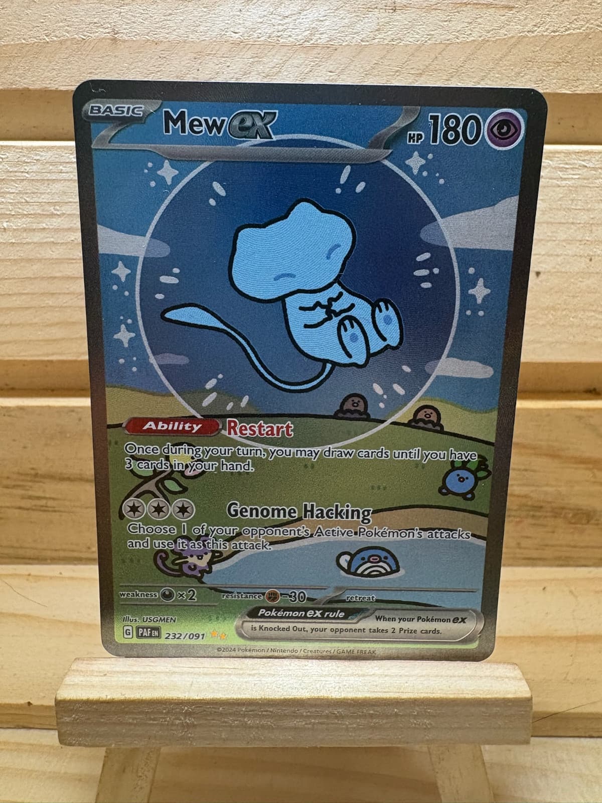 Mew ex 232/091 Pokemon TCG SV: Paldean Fates Special Illustration Rare NM
