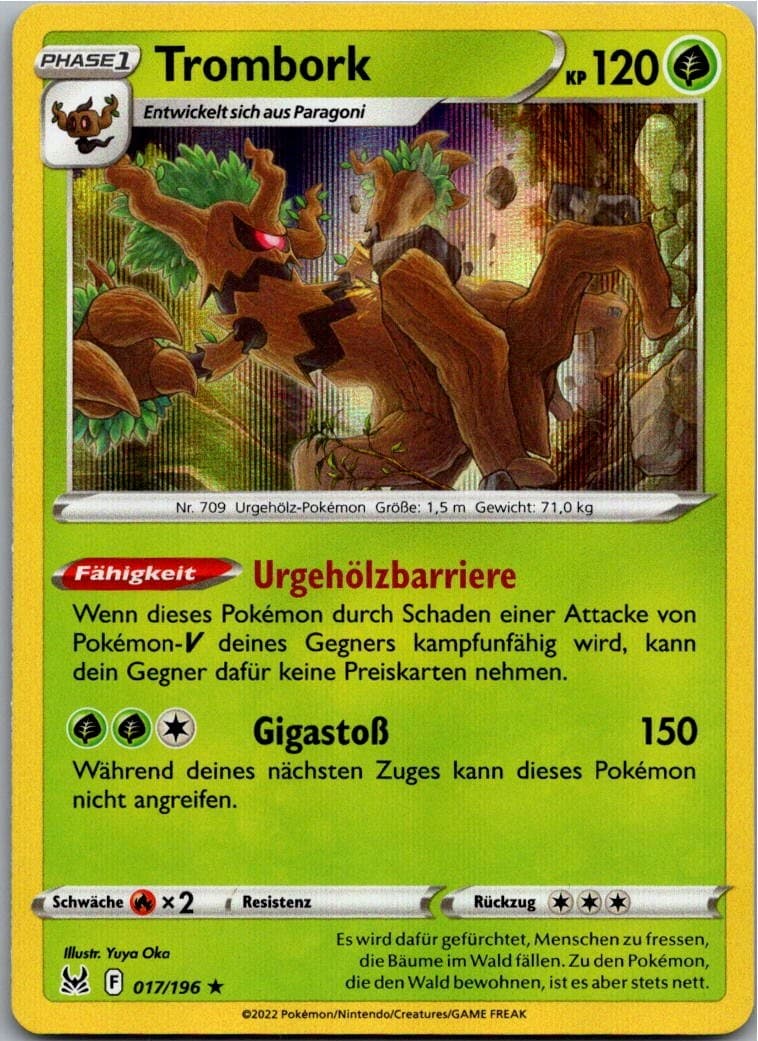 Pokemon Trombork 017/196 Verlorener Ursprung Holo Deutsch