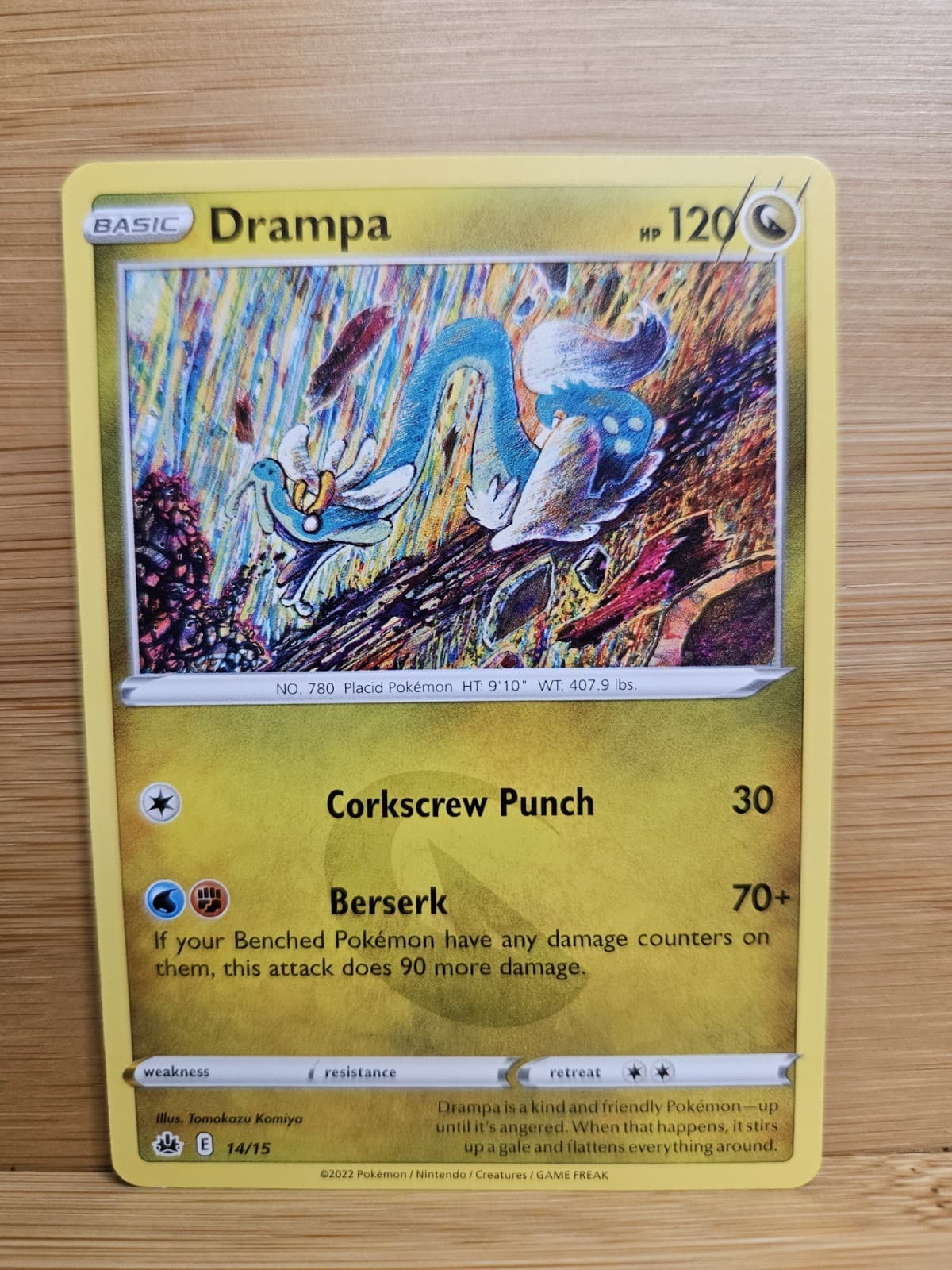 Pokémon Card Drampa 14/15 McDonald’s Happy Meal Promo Corkscrew Punch