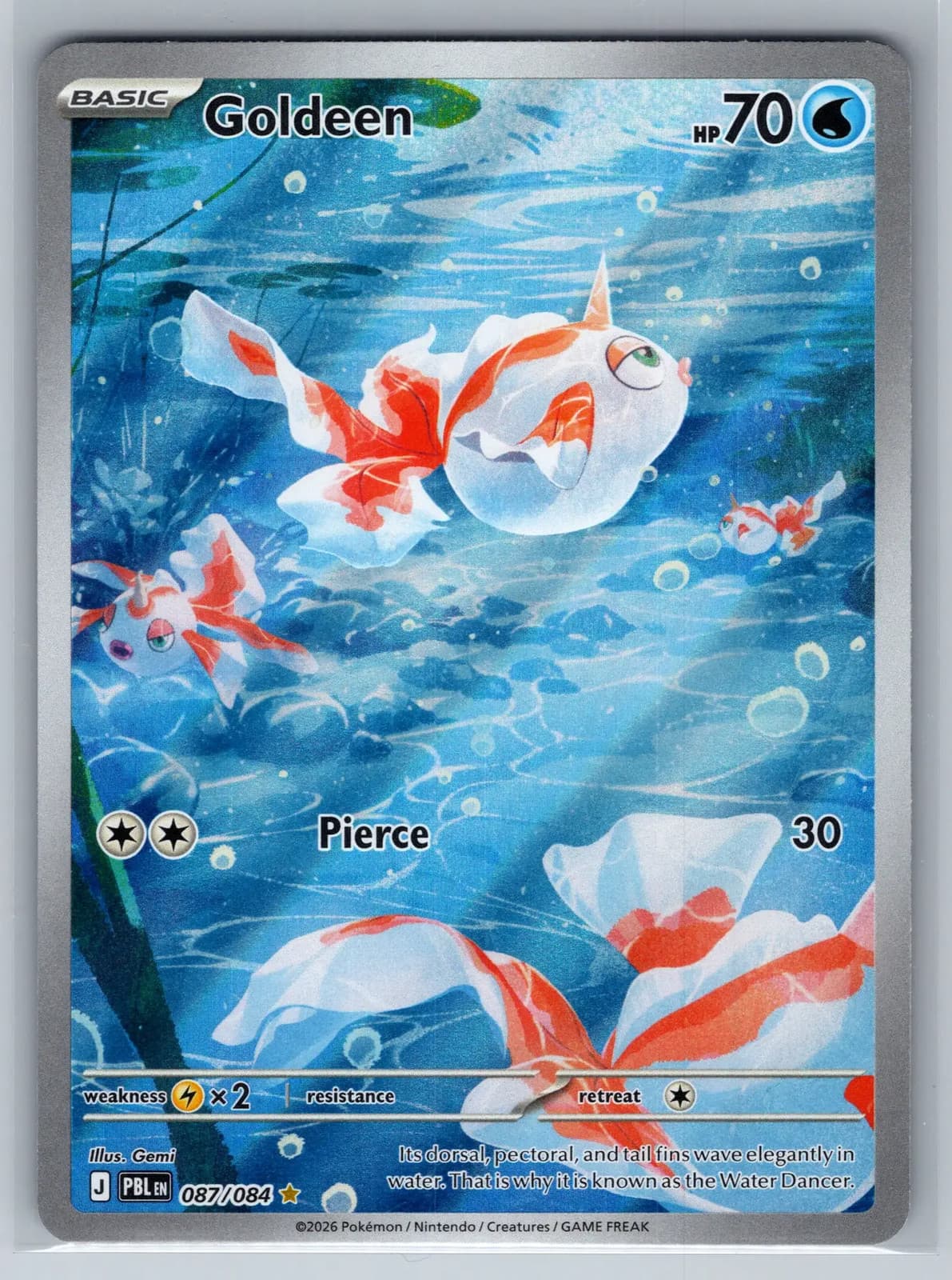 Pokemon 2026 Pitch Black Goldeen #87/84 Secret Rare — photo 1 of 2