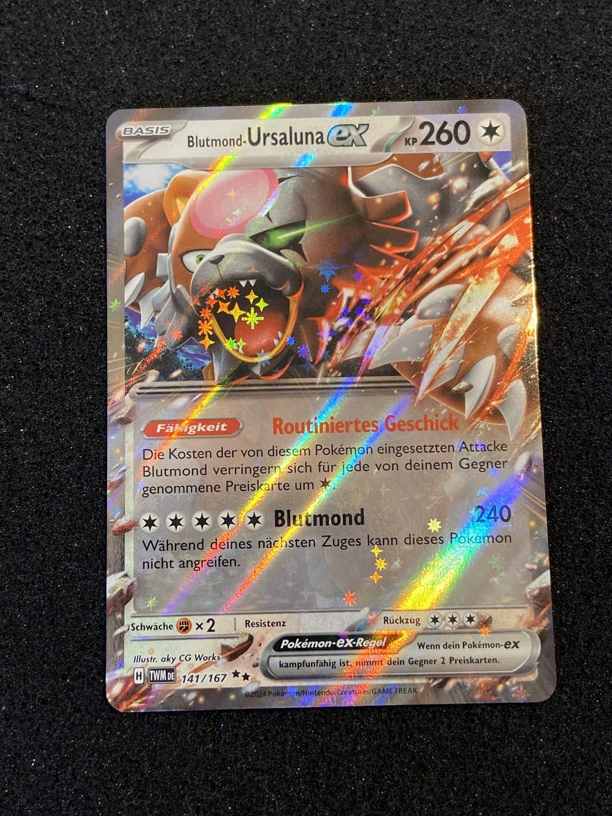 Blutmond-Ursaluna ex Holo Maskerade im Zwielicht 141/167 RR NM Pokemon