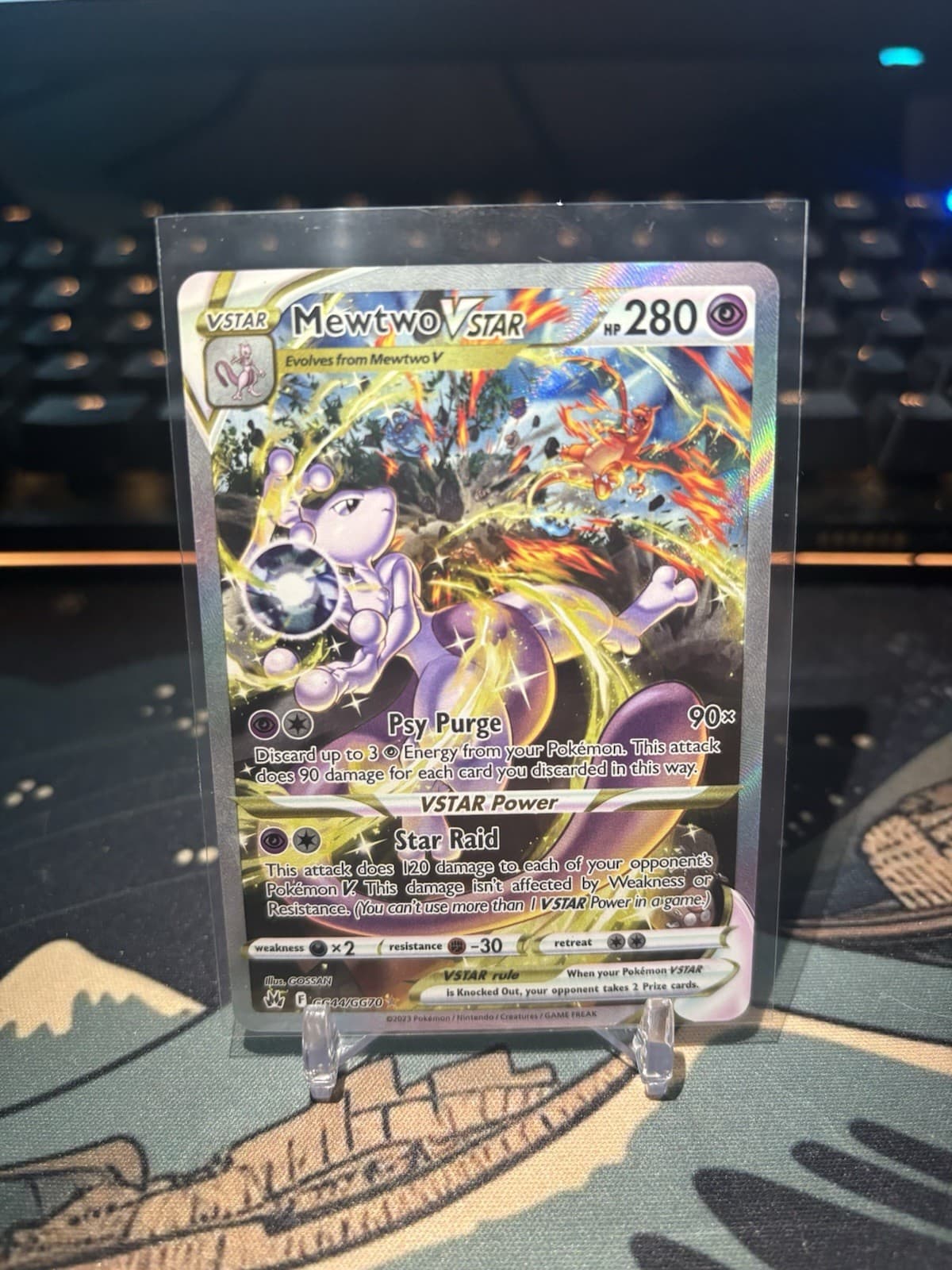 Mewtwo VSTAR GG44/GG70 Holo VSTAR Rare Crown Zenith Galarian Gallery Pokemon NM