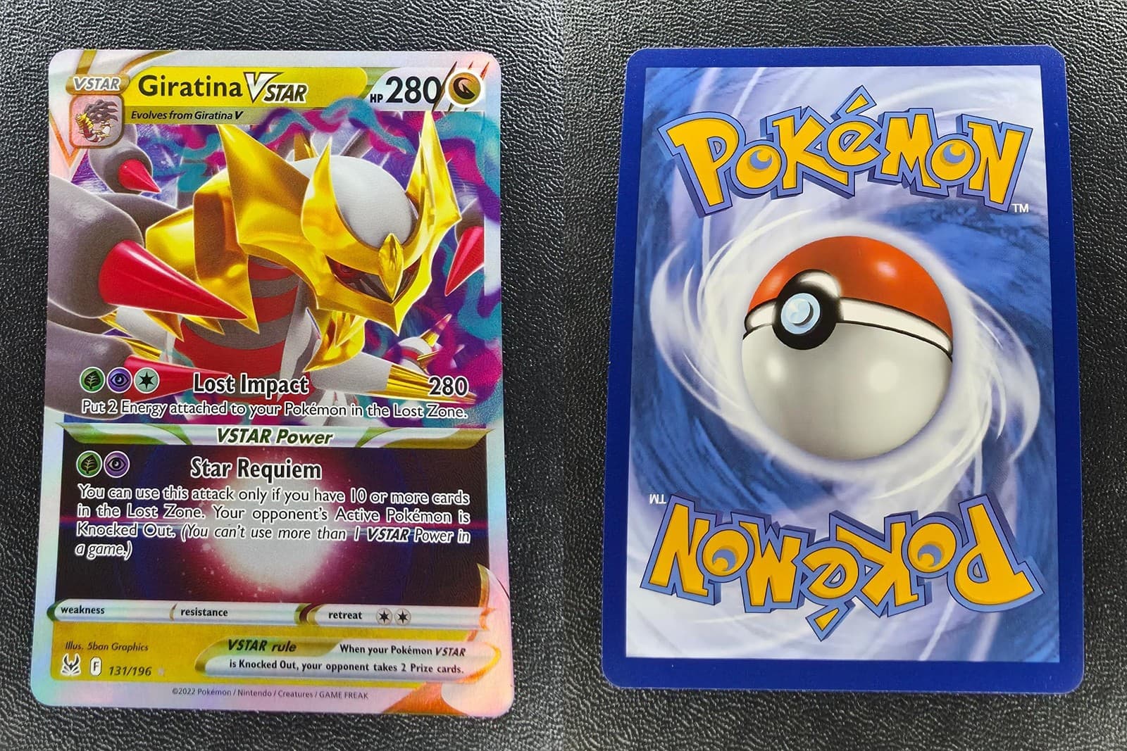 GIRATINA VSTAR 131/196 HOLO ULTRA RARE LOST ORIGIN POKEMON NM