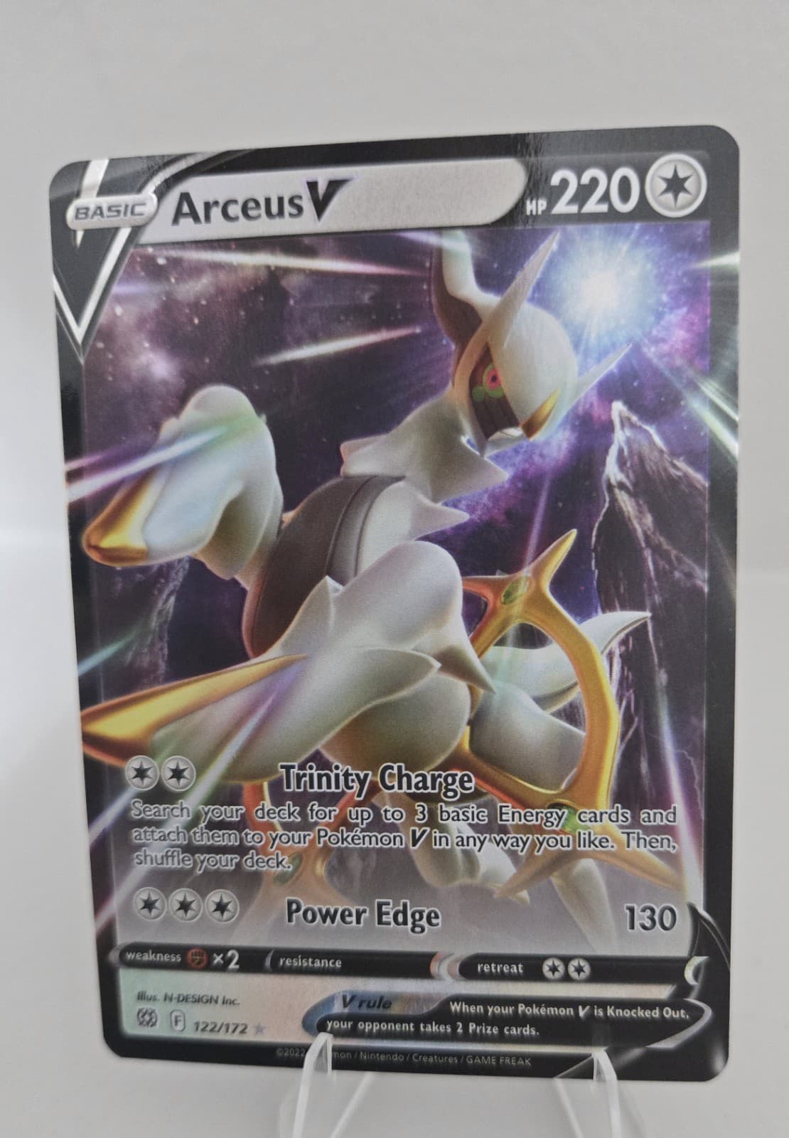 Pokemon Arceus V 122/172 Brilliant Stars Holo