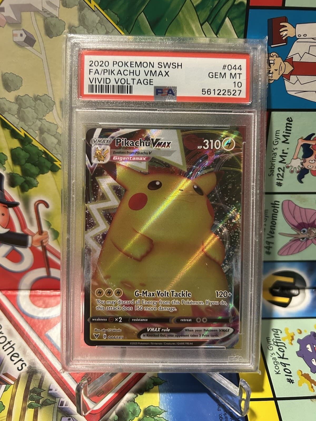 POKEMON FA/PIKACHU VMAX 2020 SWORD & SHIELD VIVID VOLTAGE #044 PSA 10