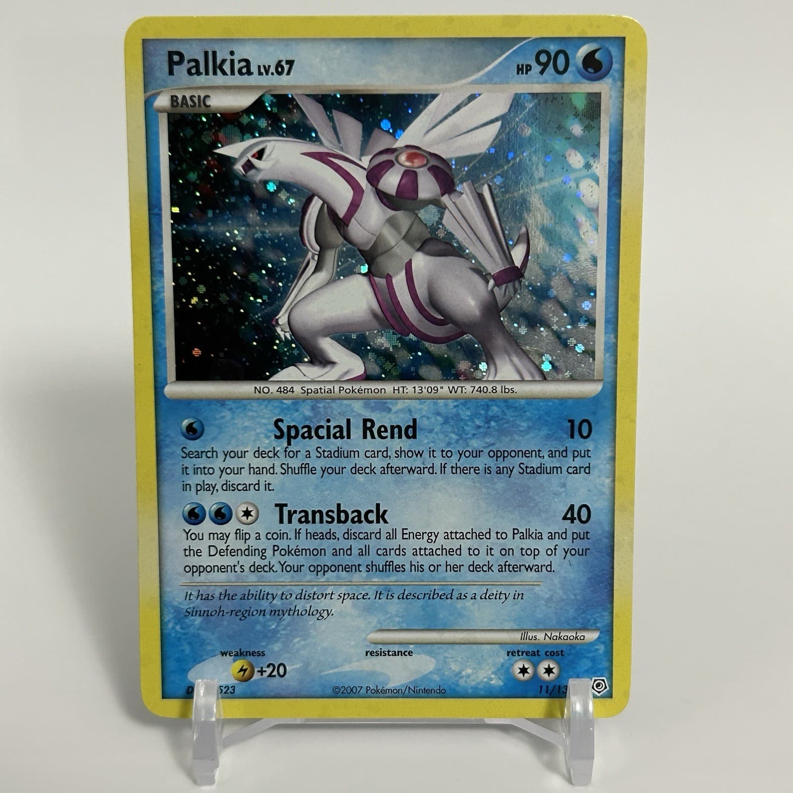 2007 Palkia Diamond & Pearl Holo 11/130 Pokemon