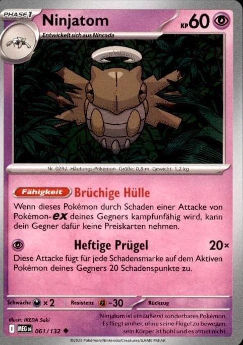 Pokémon Ninjatom Mega Evolution #61 (6611)