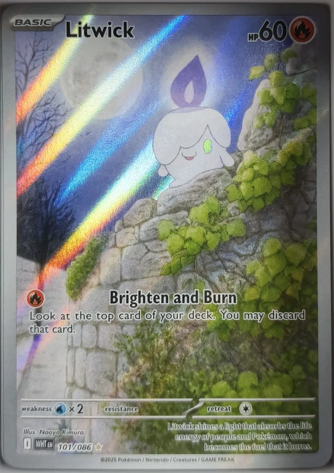 Lichtel 101/086 Illustration Rare Weiße Flammen Pokemon TCG