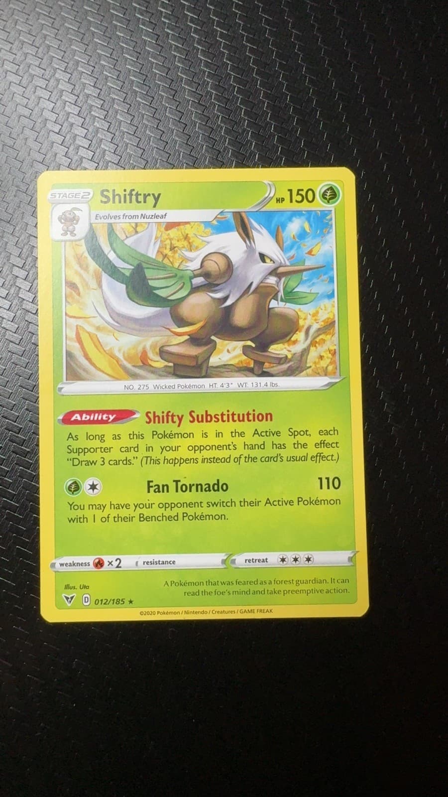 Shiftry 012/185 Rare Vivid Voltage Pokemon Near Mint
