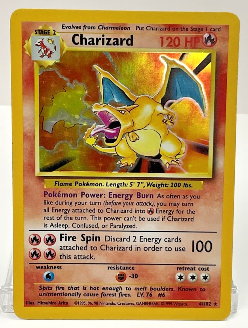 CHARIZARD 4/102 POKÉMON BASE SET MP