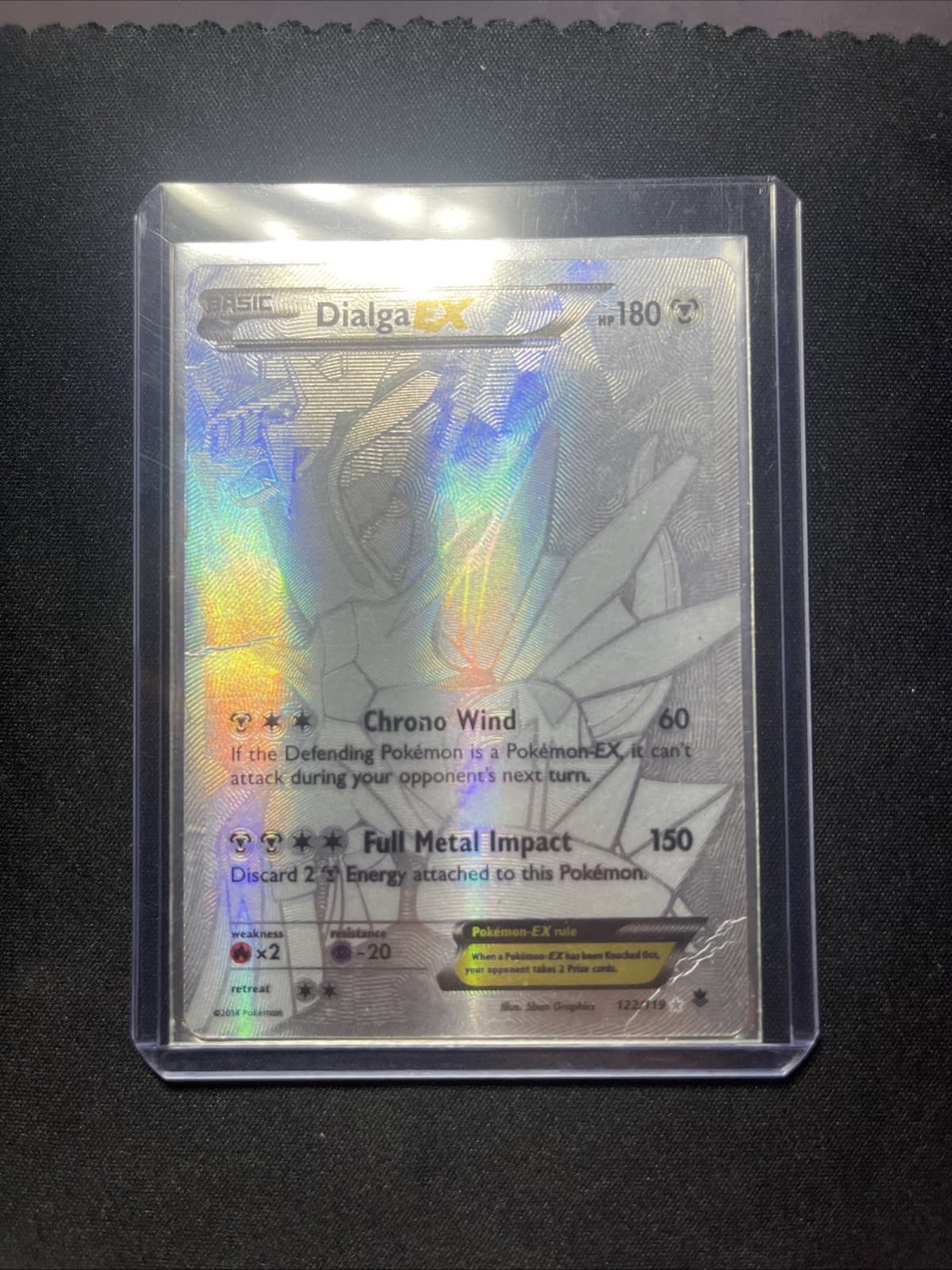 Dialga EX (122 Secret Rare) 122/119 XY - Phantom Forces Holo