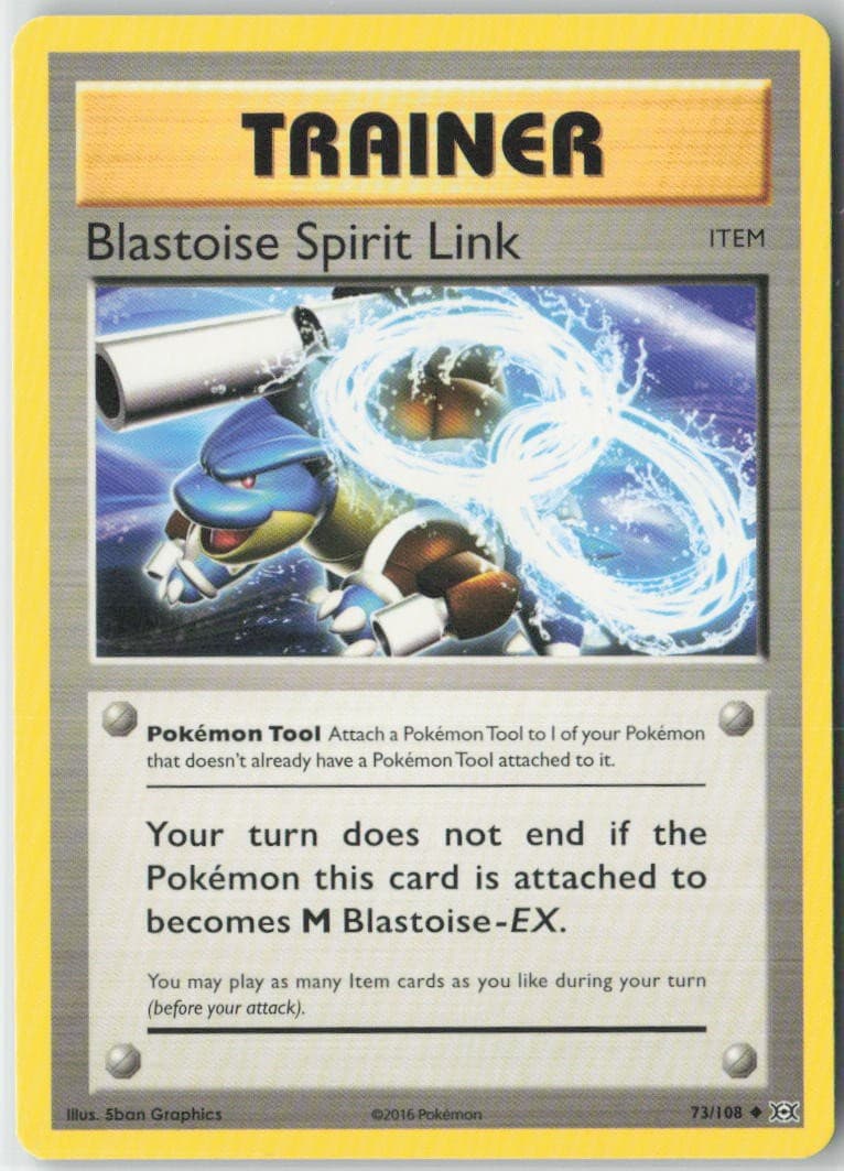 Blastoise Spirit Link 73/108 Uncommon Evolutions Pokemon Near Mint