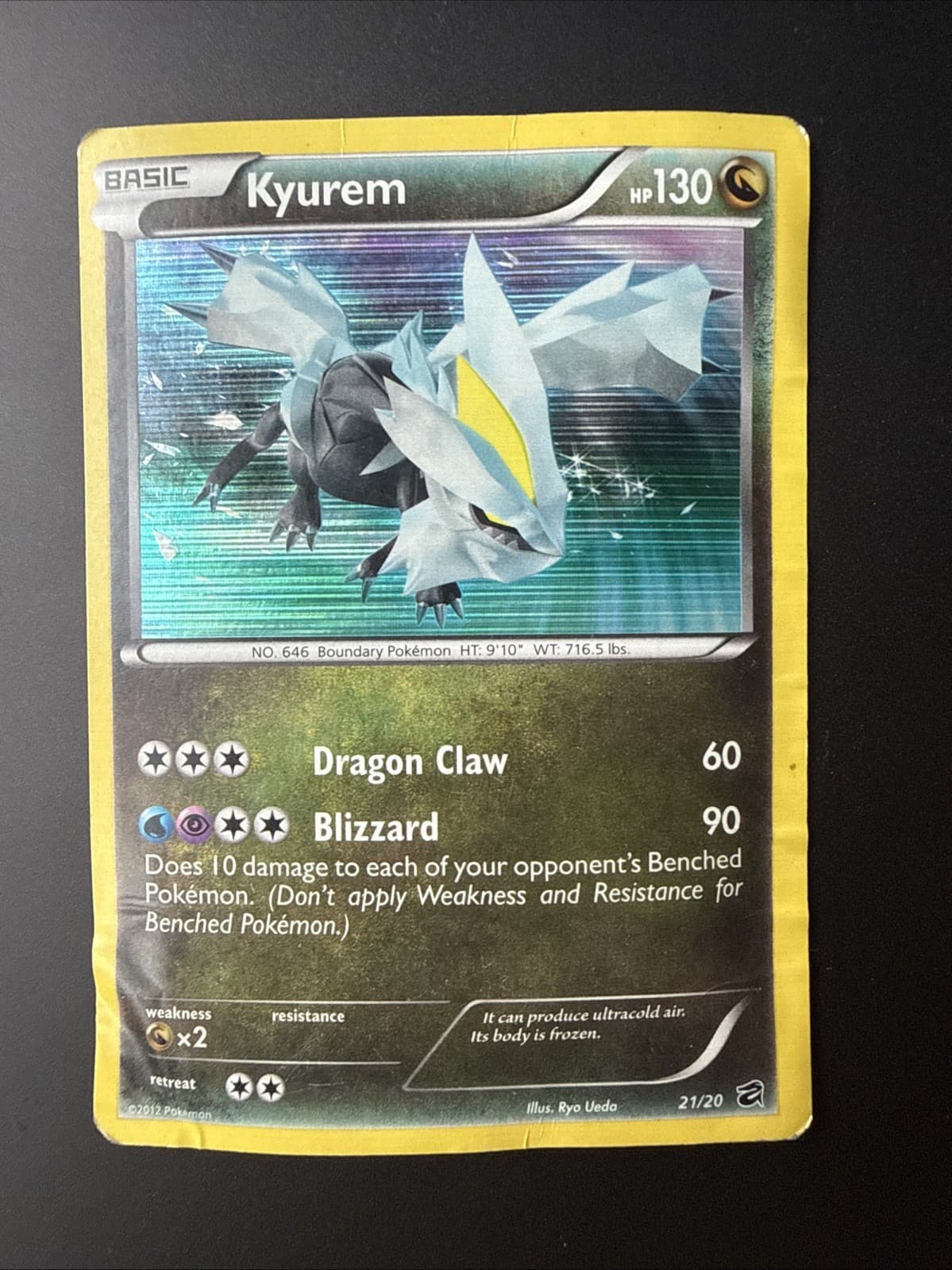 Pokemon TCG Kyurem Dragon Vault 21/20 Secret Rare Holo Card