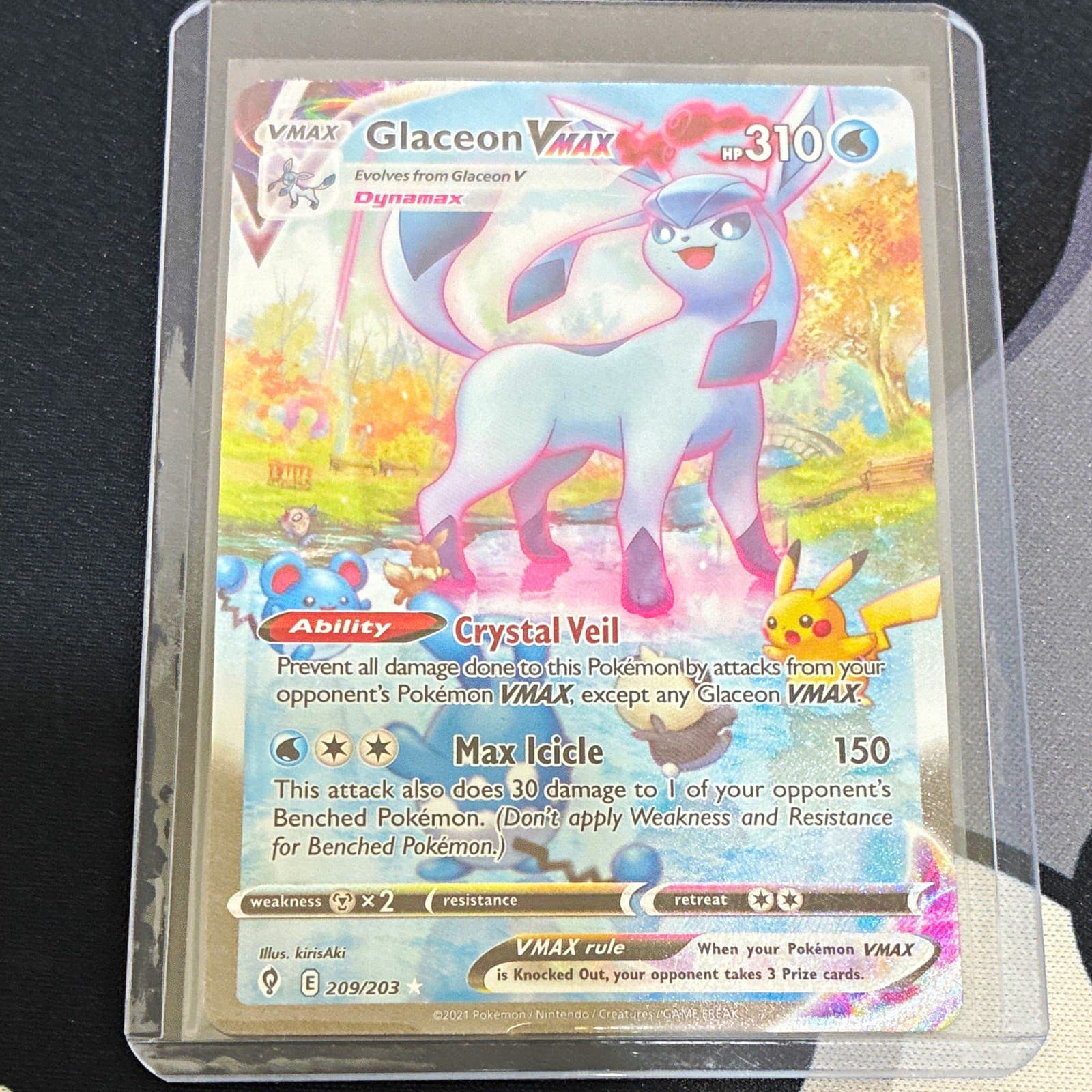 Glaceon VMAX 209/203 - Evolving Skies Alt Art - NM