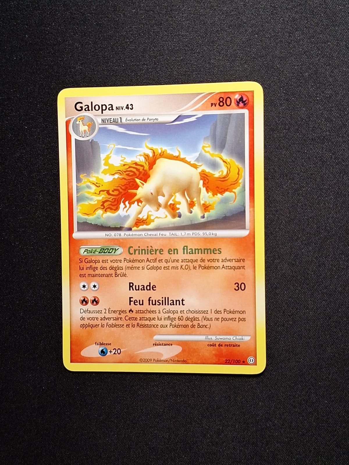 Galopa 22/100 DP Tempête Carte Pokemon FR