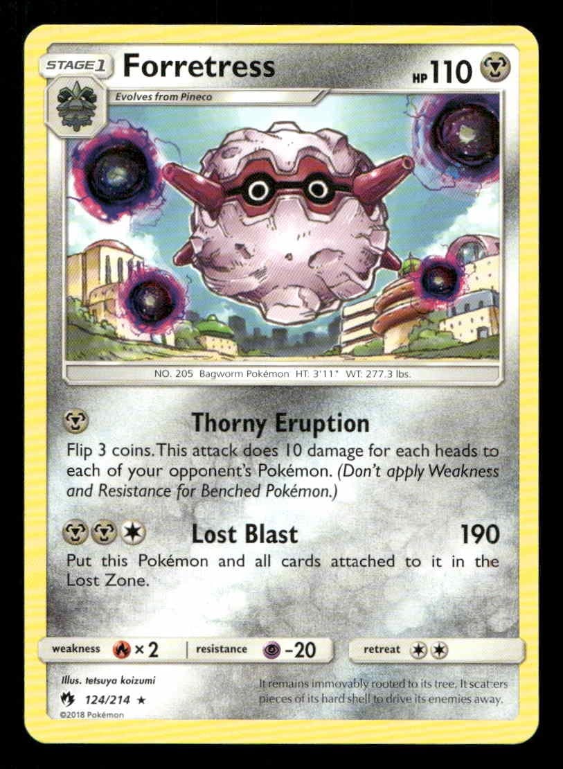 Forretress SM - Lost Thunder 124/214 LP Pokemon