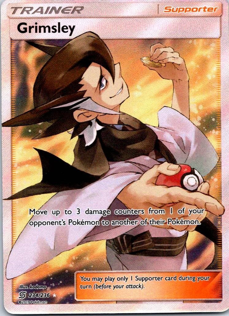 Grimsley (Full Art) Ultra Rare SM - Unified Minds 234/236 NM