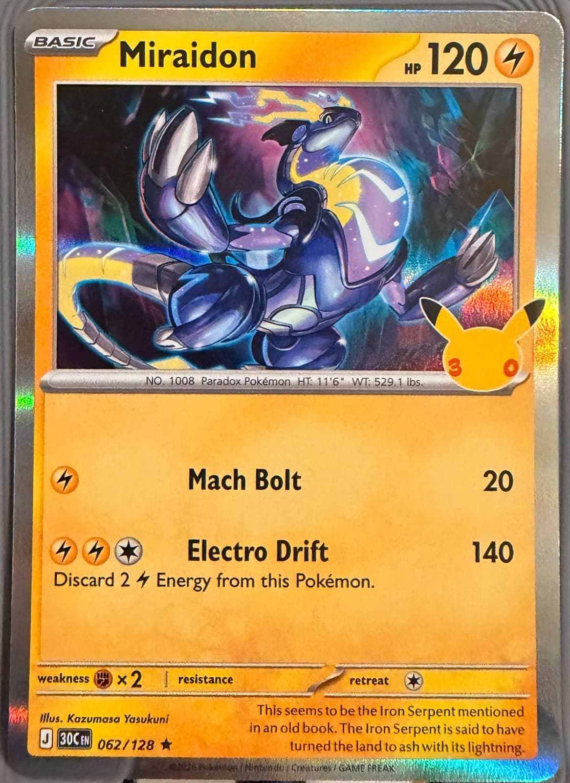 Miraidon 28/84 Pitch Black Rare Holo English Pokémon TCG