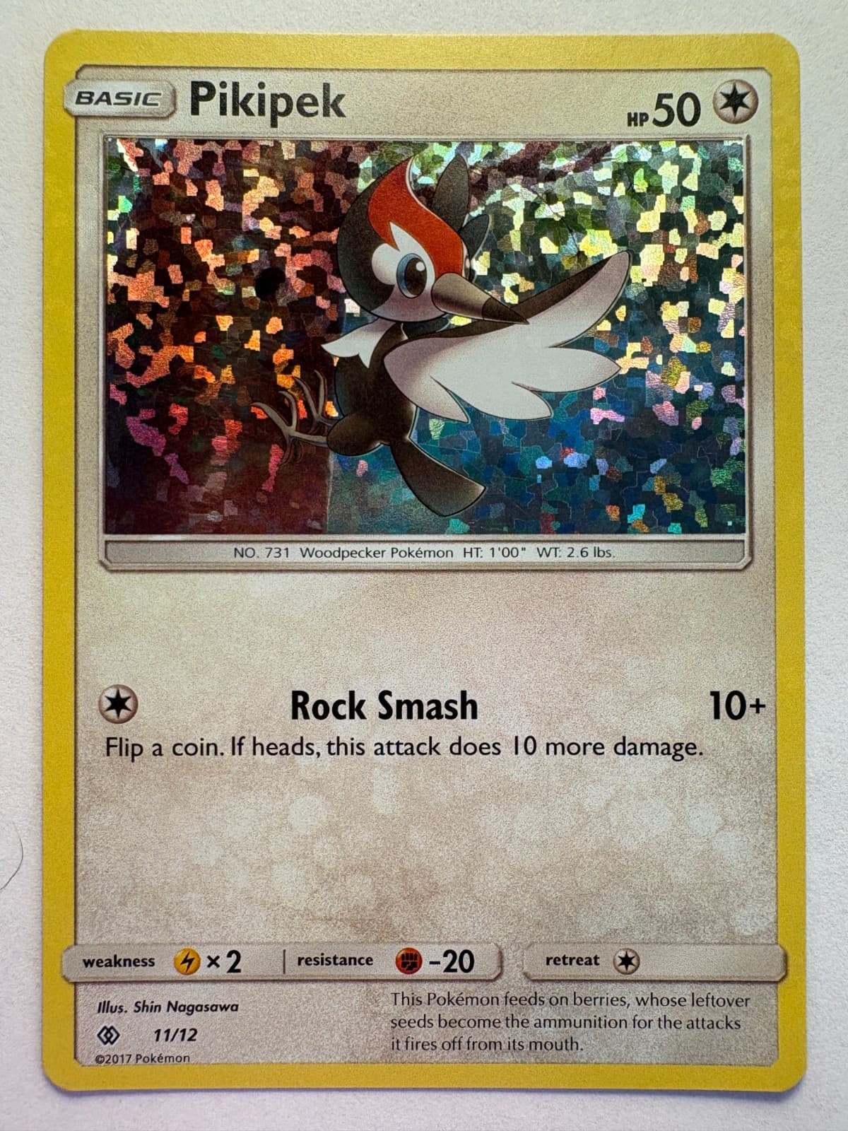 Pikipek 11/12 McDonald's Promo 2017 Holo Pokemon Card