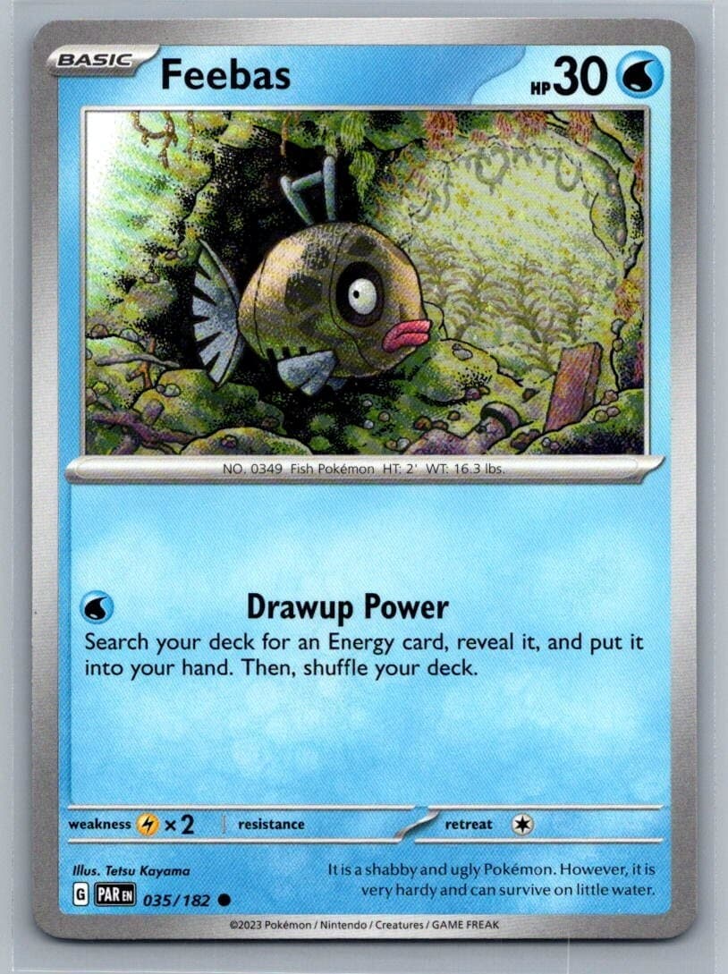 Feebas 35/182 Paradox Rift Common Pokémon TCG 2023