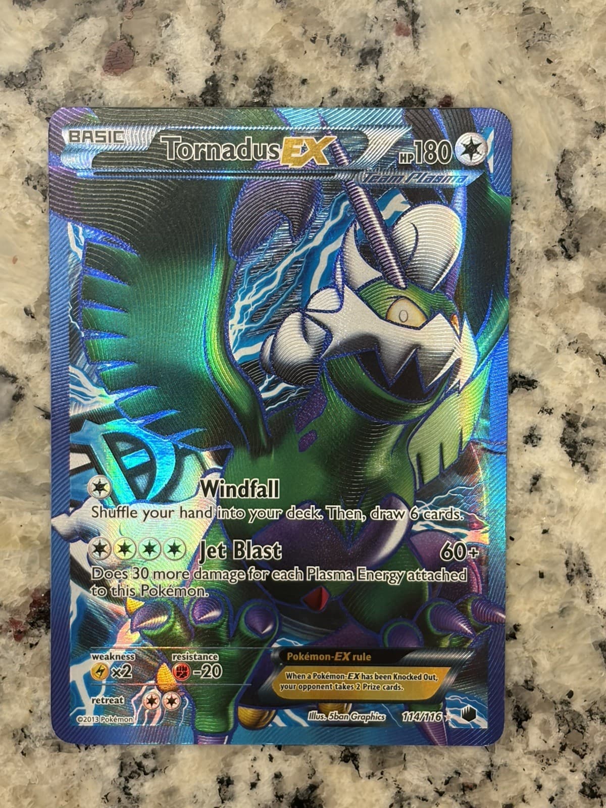 Tornadus EX 114/116 Team Plasma!! Pokémon Plasma Freeze!!!