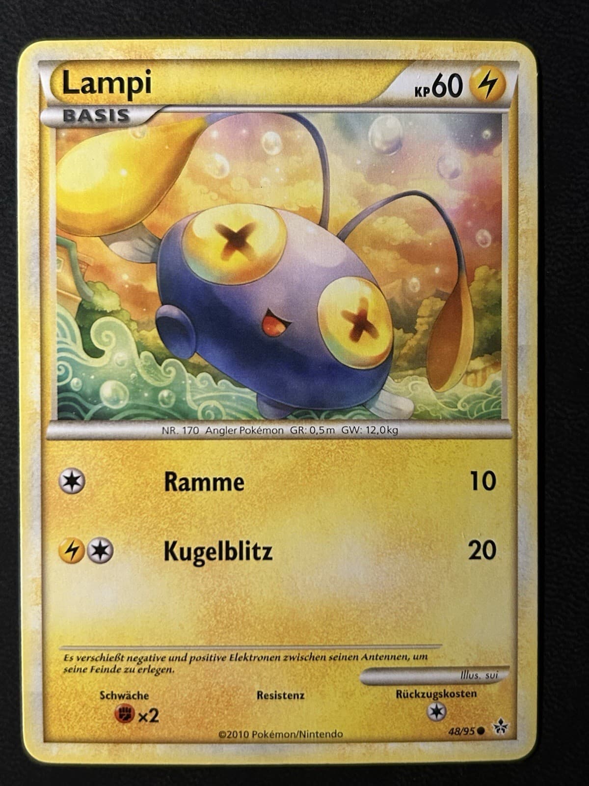 Pokemon Lampi 48/95 HG&SS Entfesselt Common DE NM-Mint