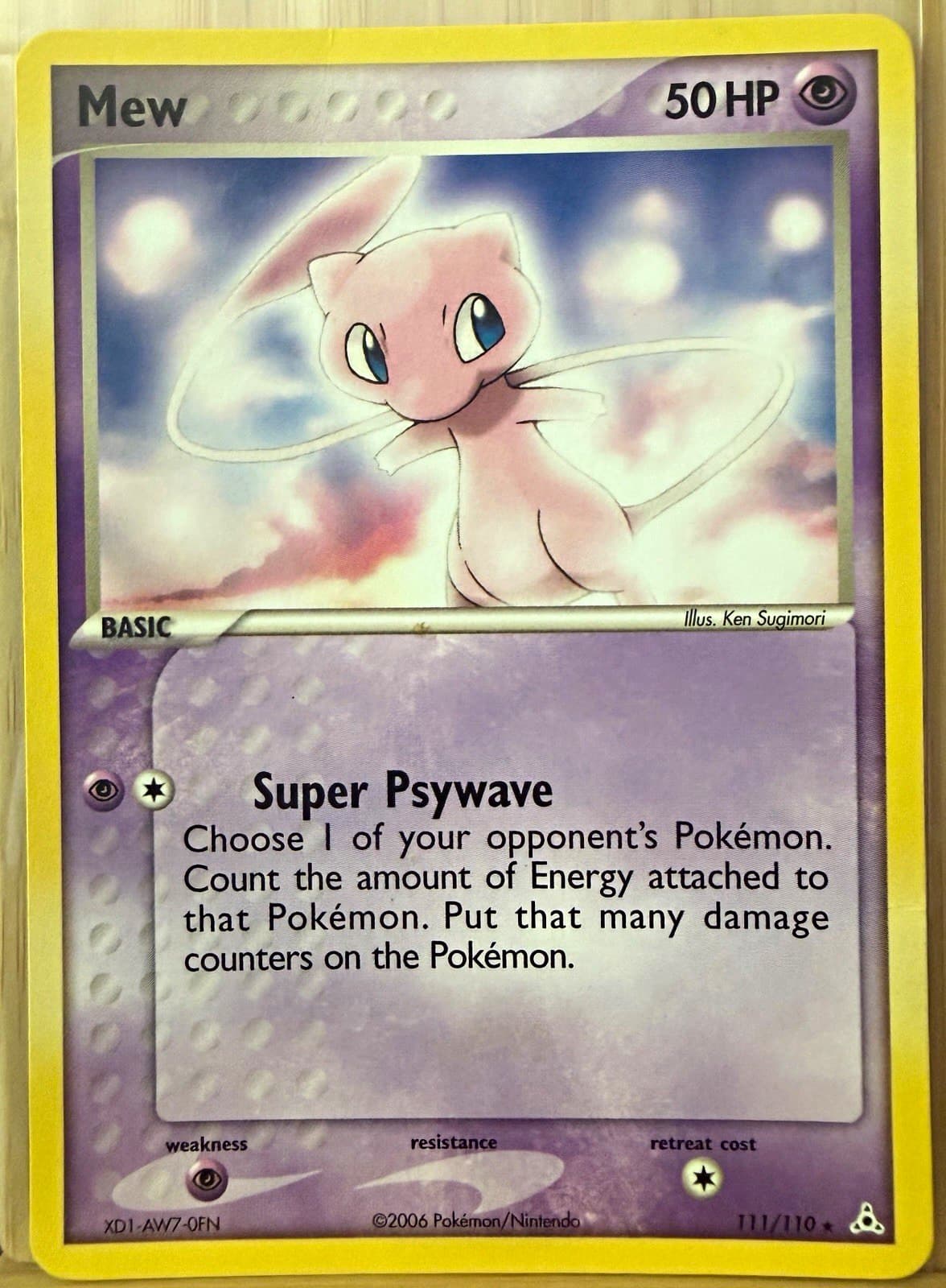 Pokemon TCG Mew 111/110 Holon Phantoms - NM Non Holo