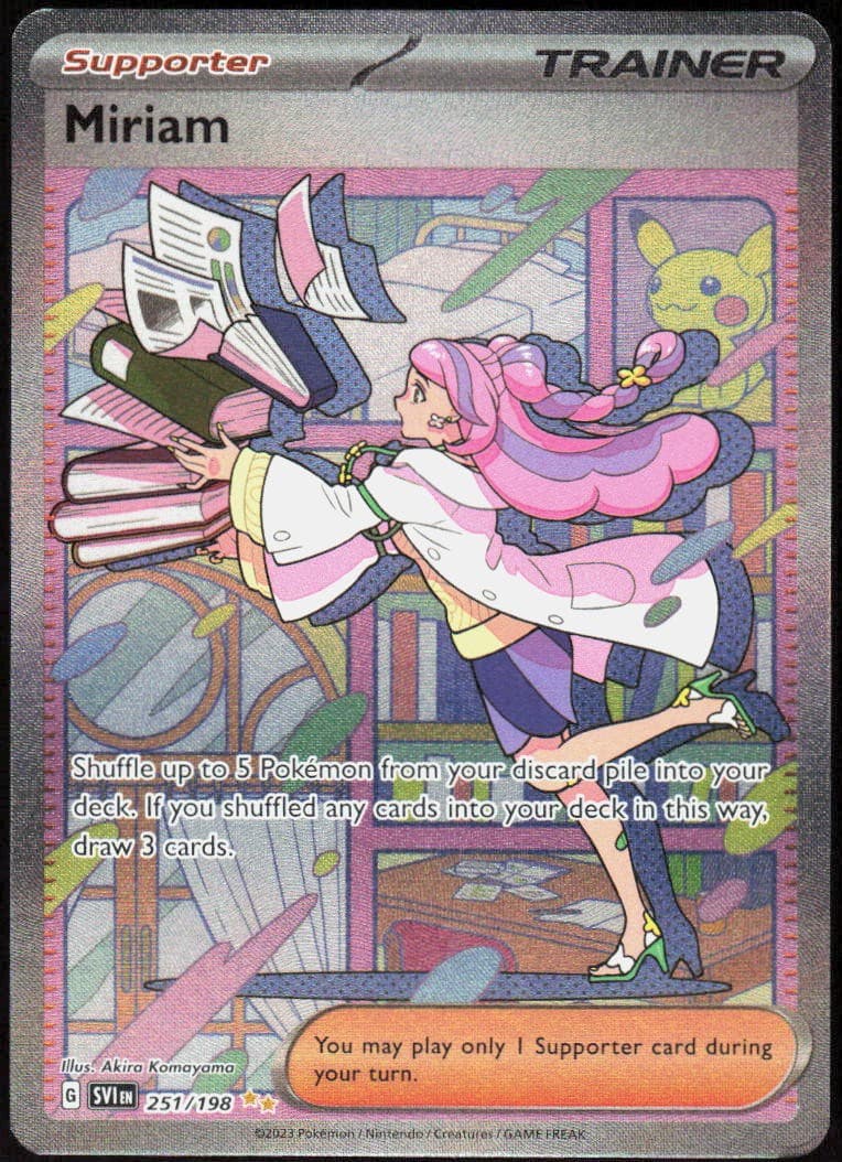 Miriam 251/198 Holofoil SIR Scarlet & Violet Base Set NM Pokemon