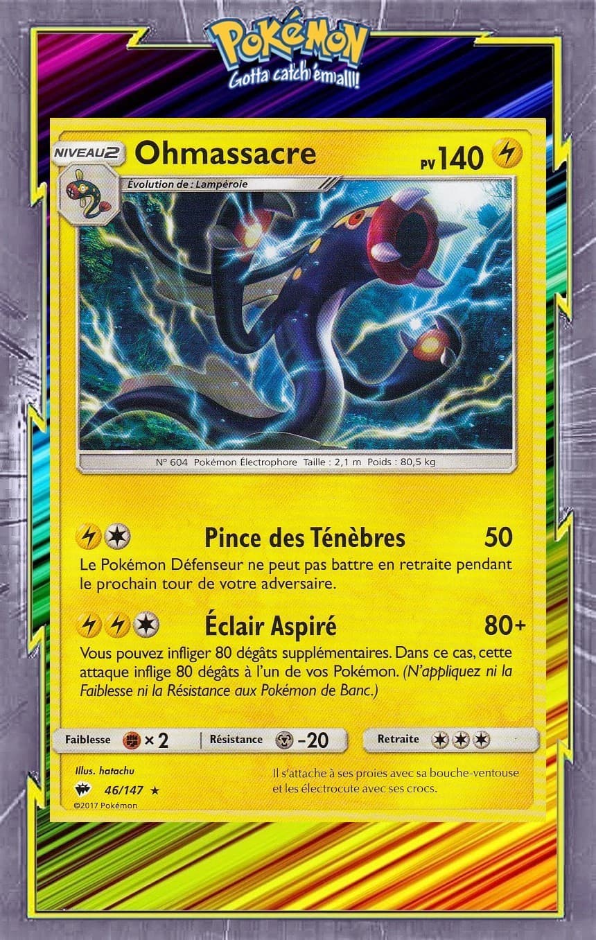 Ohmassacre - SL3:Ombres Ardentes - 46/147 - Carte Pokemon Neuve Française