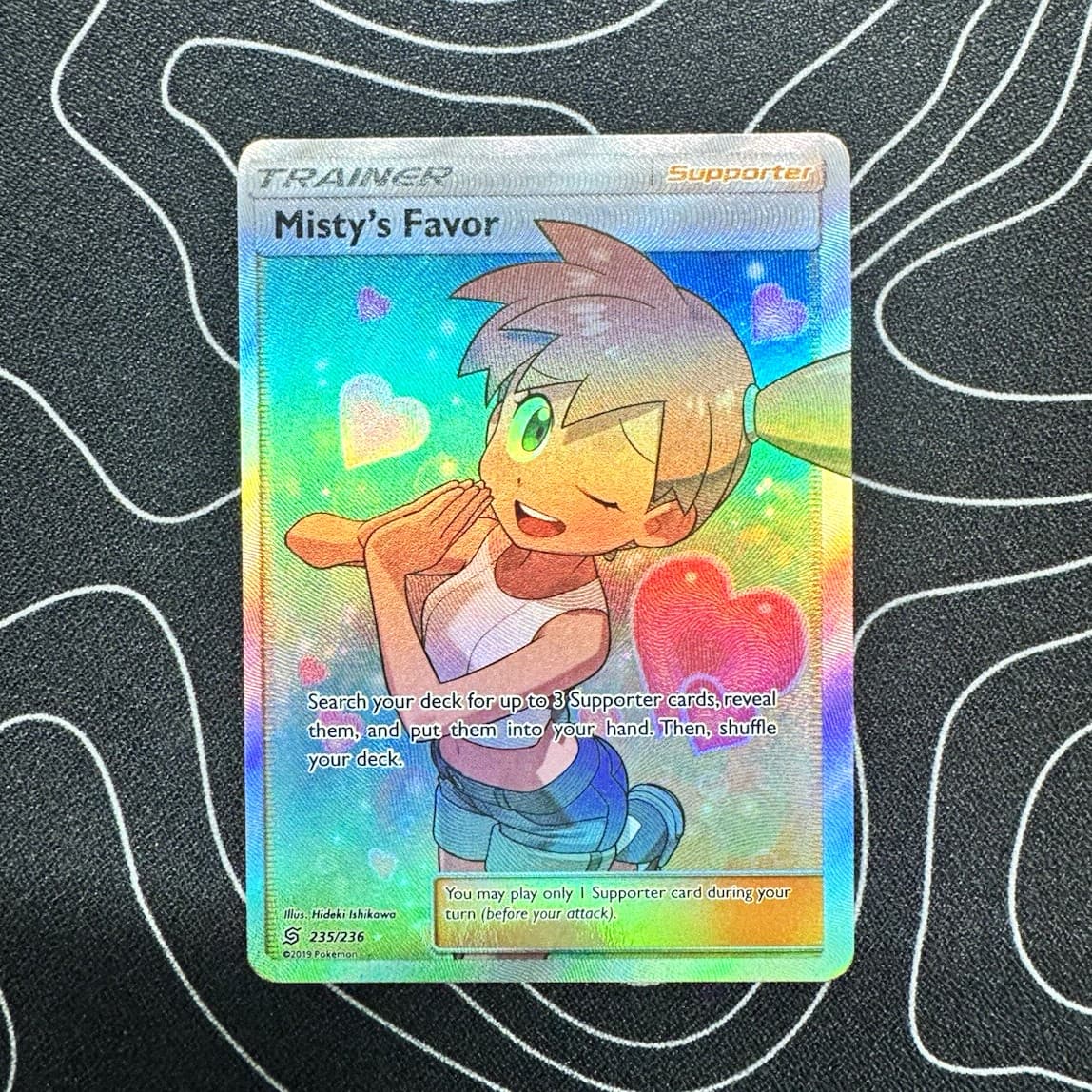Misty's Favor 235/236 SM Unified Minds Ultra Rare Full Art Holo LP
