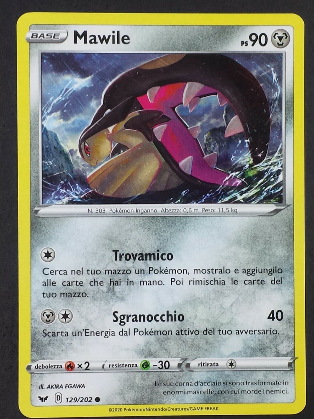 MAWILE 129/202 in Italiano POKEMON Scudo e Spada