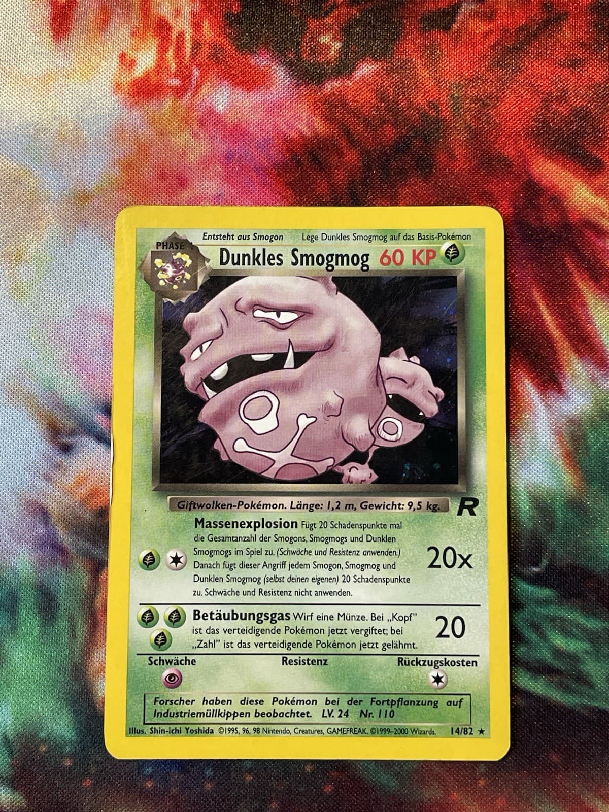 Pokémon Karte Dunkles Smogmog 14/82 Holo Team Rocket Deutsch
