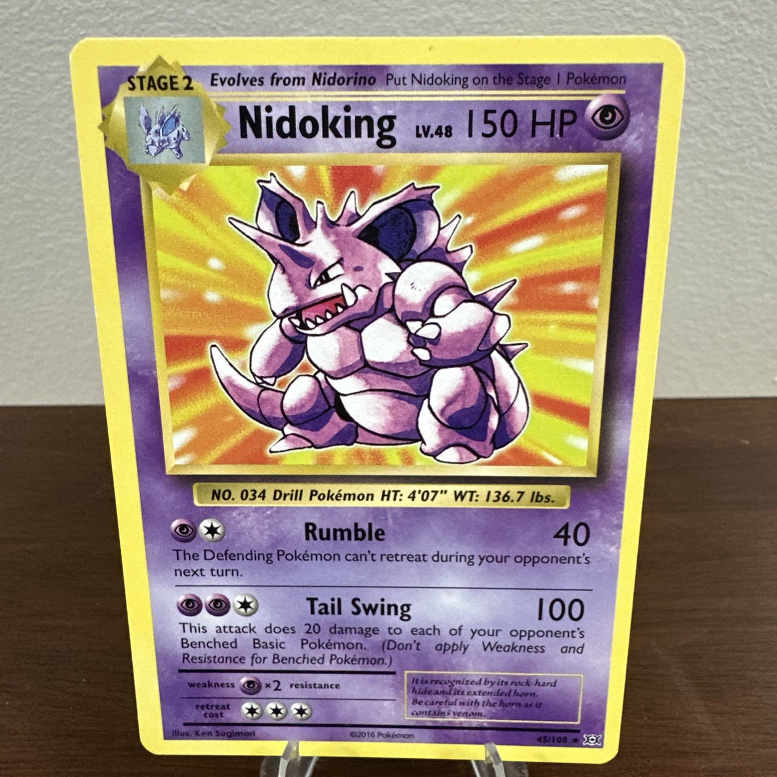 Nidoking (XY Evolutions) 45/108 Rare Deck Exclusives Non-Holo LP Free Shipping