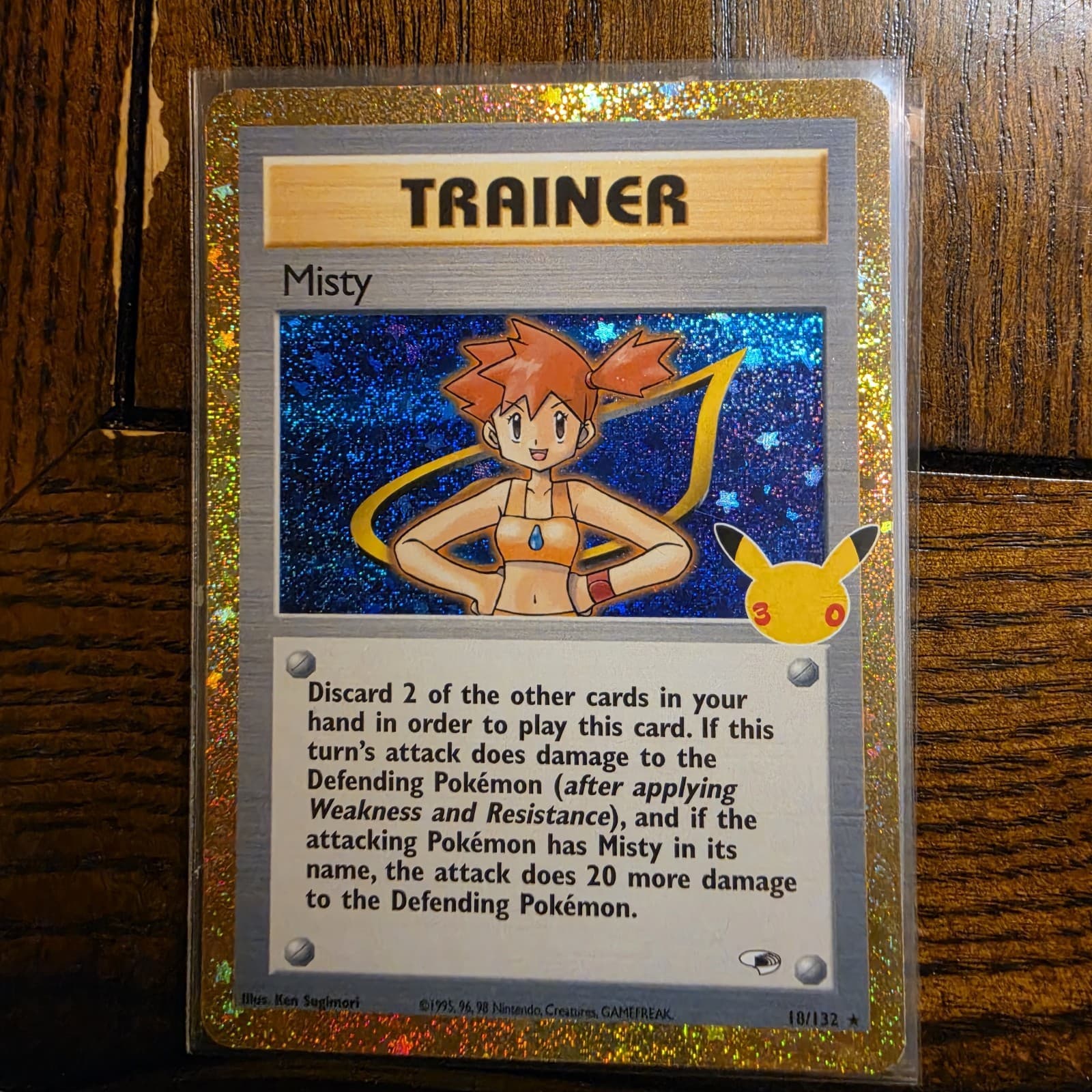 Pokemon Misty 18/132 30th Celebration Classic Collection Gold Border 2026 NM