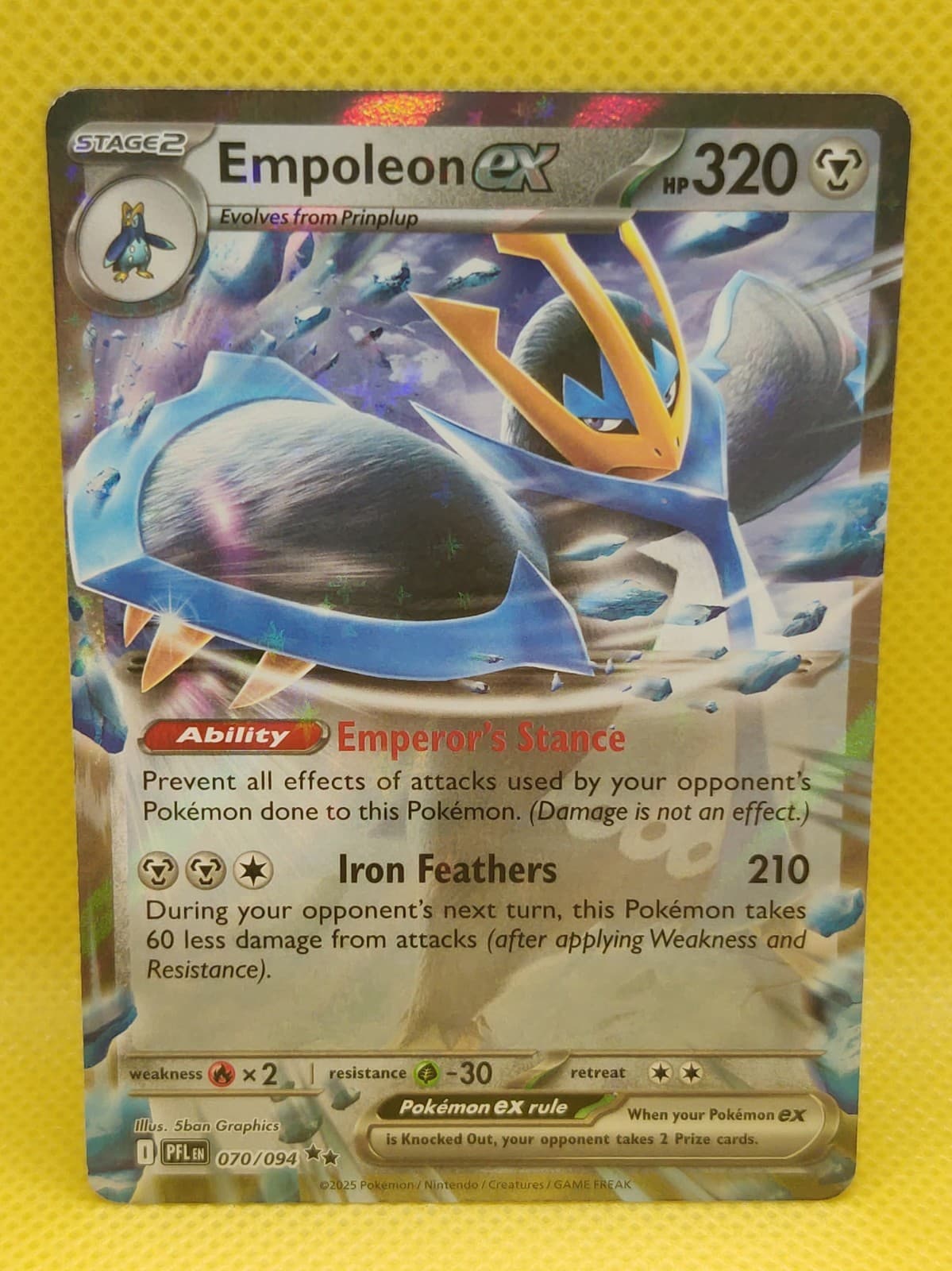 Pokemon Empoleon EX 70/94 Phantasmal Flames LP