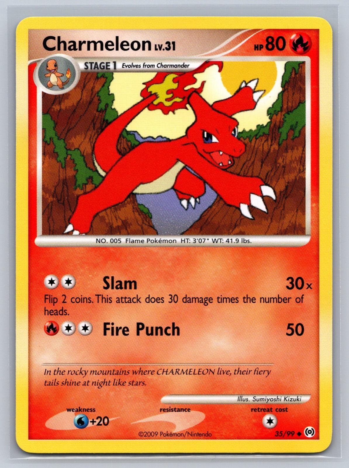 Charmeleon 35/99 Uncommon Arceus Pokemon Near Mint