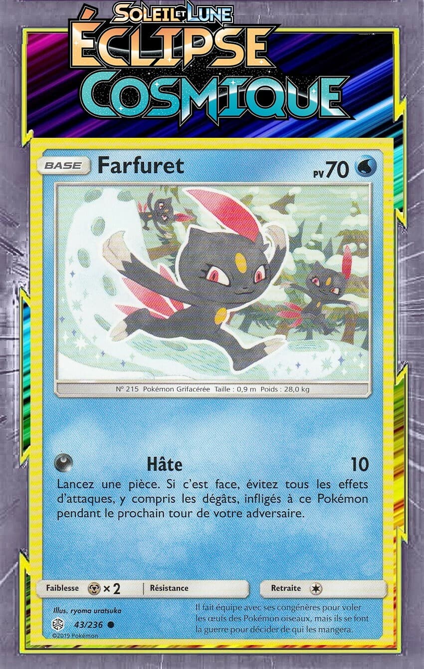Farfuret - SL12:Éclipse Cosmique - 43/236 - Carte Pokemon Neuve Française