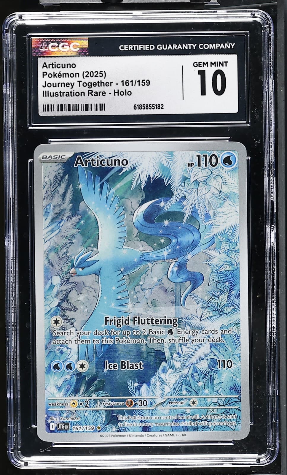 Articuno 161/159 Illustration Rare - Pokémon Journey Together CGC 10 GEM MINT