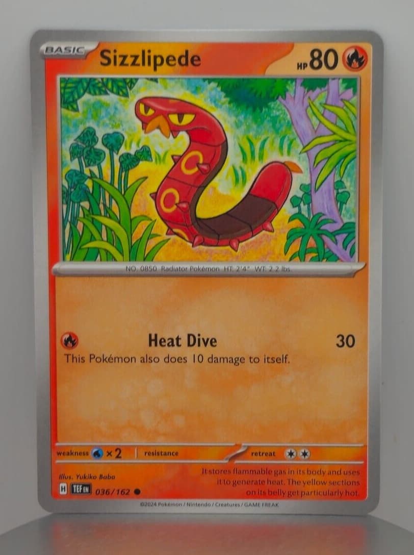 Sizzlipede - TEF - SV05: Temporal Forces - 36/162 - Pokemon