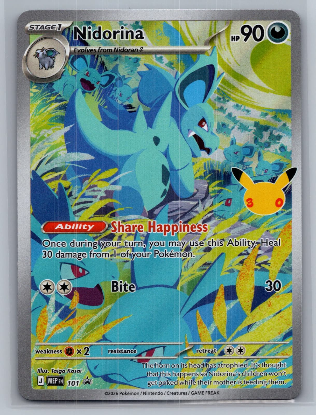 Nidorina #101 Mega Evolution Pokemon TCG