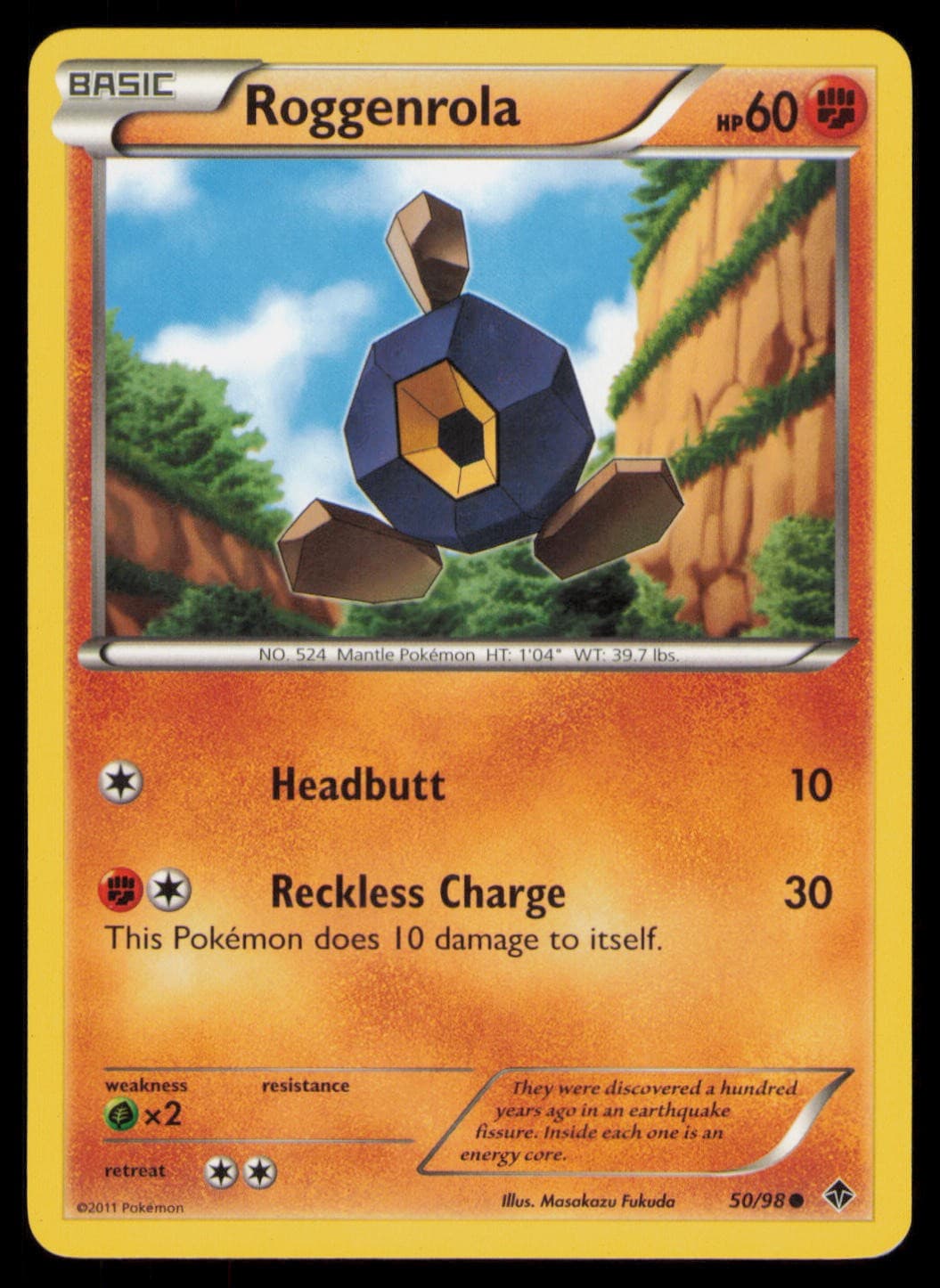 Roggenrola 50/98 Common Emerging Powers Pokemon Near Mint