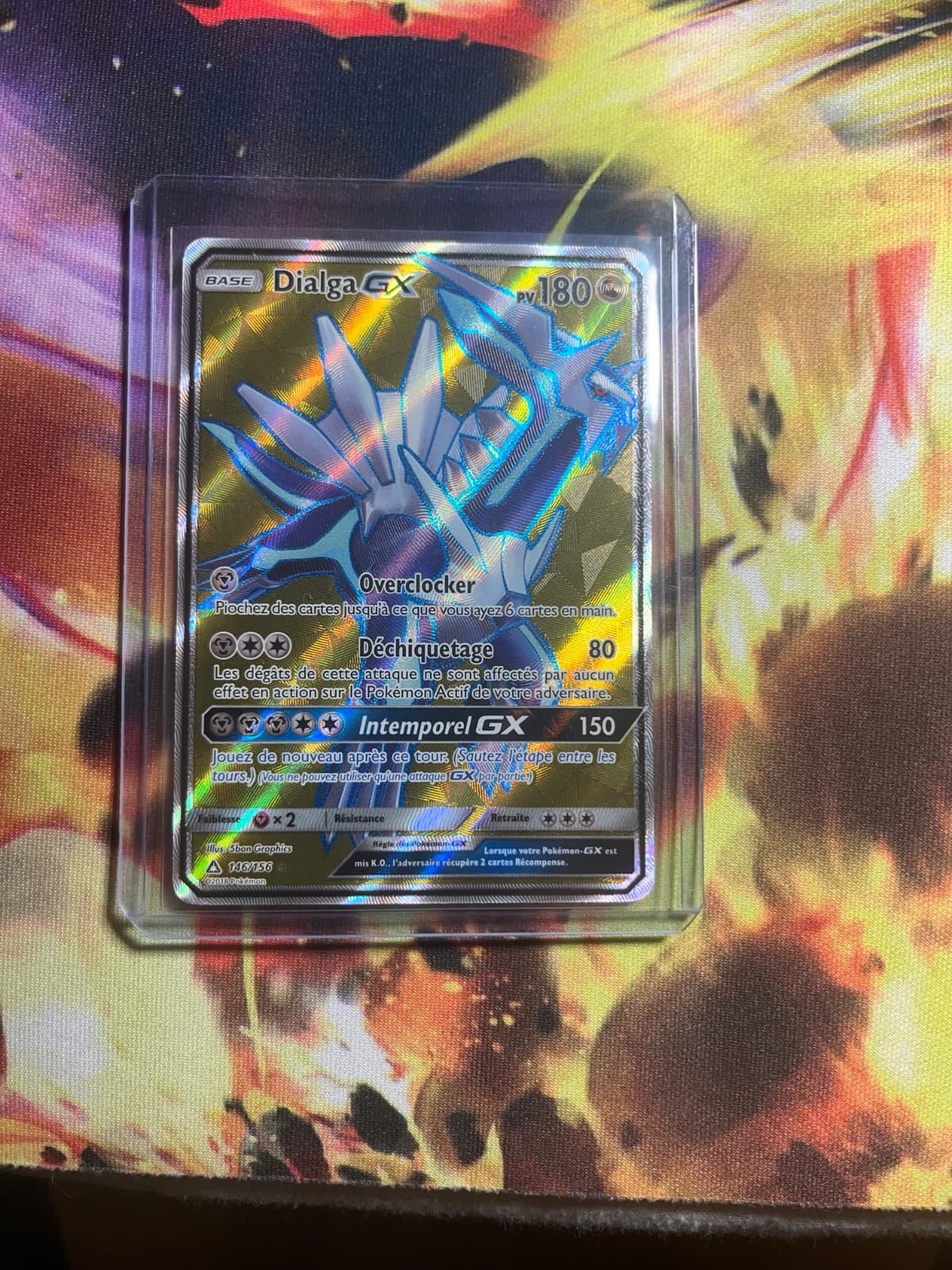 Carte Pokémon Française - Dialga GX 146/156  - Soleil et Lune Ultra Prisme