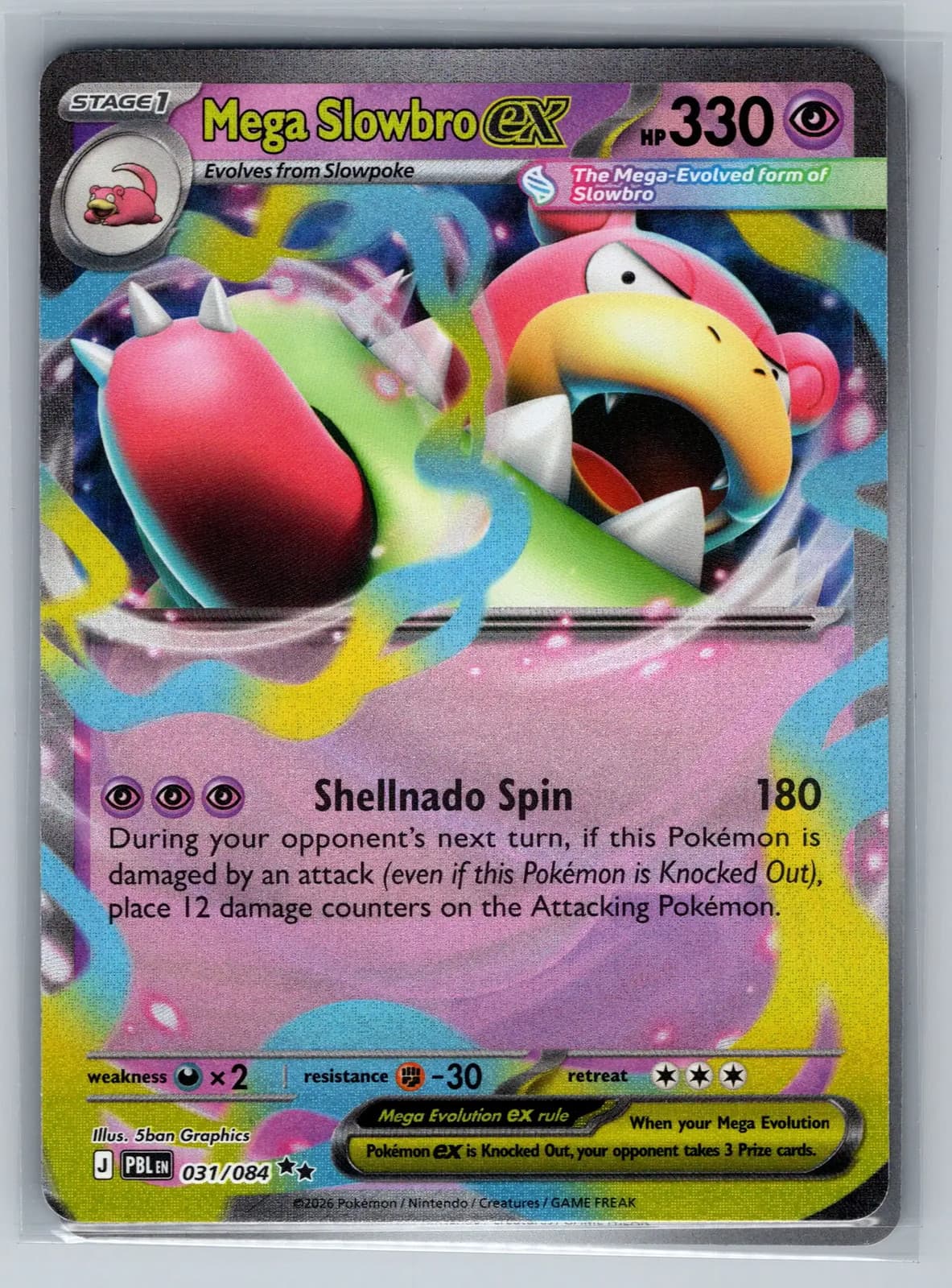 Mega Slowbro EX #31/84 2026 Pitch Black Pokemon TCG